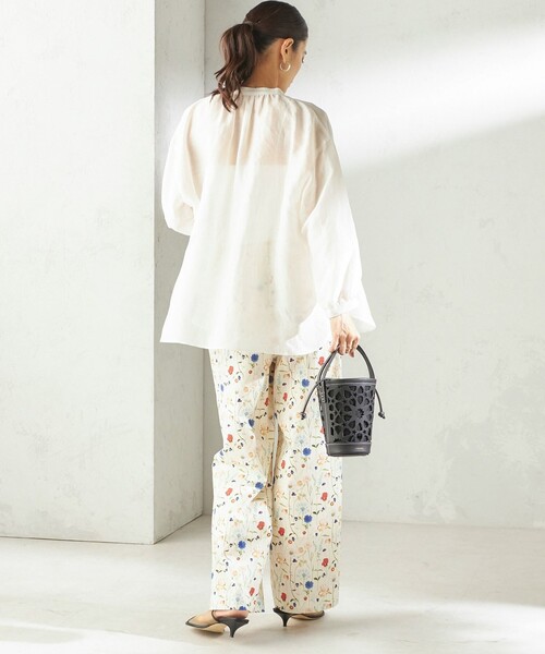 LIBERTY(リバティー)の「〈手洗い可能〉LIBERTY プリント パンツ(その他パンツ・レディース・ダークブルー/オフホワイト・ONE SIZE)」の10枚目の写真
