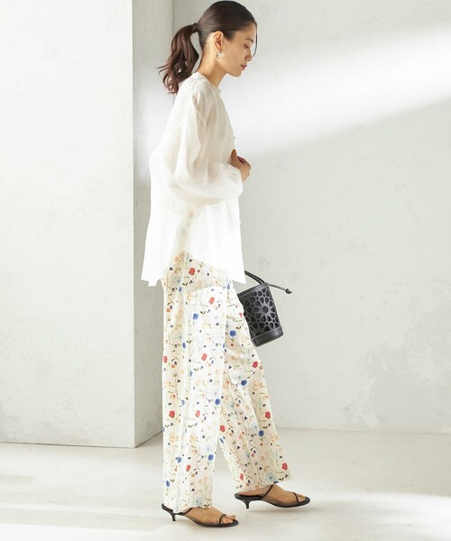 LIBERTY(リバティー)の「〈手洗い可能〉LIBERTY プリント パンツ(その他パンツ・レディース・ダークブルー/オフホワイト・ONE SIZE)」の11枚目の写真