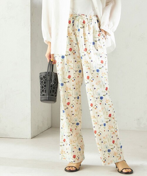 LIBERTY(リバティー)の「〈手洗い可能〉LIBERTY プリント パンツ(その他パンツ・レディース・ダークブルー/オフホワイト・ONE SIZE)」の12枚目の写真