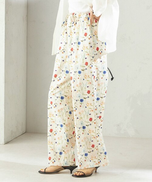 LIBERTY(リバティー)の「〈手洗い可能〉LIBERTY プリント パンツ(その他パンツ・レディース・ダークブルー/オフホワイト・ONE SIZE)」の13枚目の写真