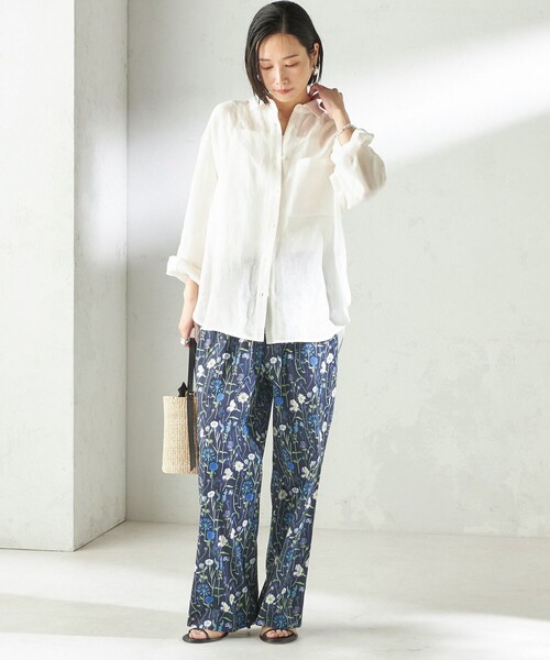 LIBERTY(リバティー)の「〈手洗い可能〉LIBERTY プリント パンツ(その他パンツ・レディース・ダークブルー/オフホワイト・ONE SIZE)」の16枚目の写真