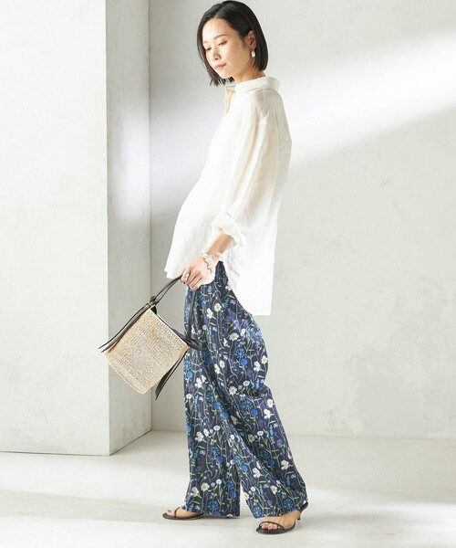LIBERTY(リバティー)の「〈手洗い可能〉LIBERTY プリント パンツ(その他パンツ・レディース・ダークブルー/オフホワイト・ONE SIZE)」の17枚目の写真
