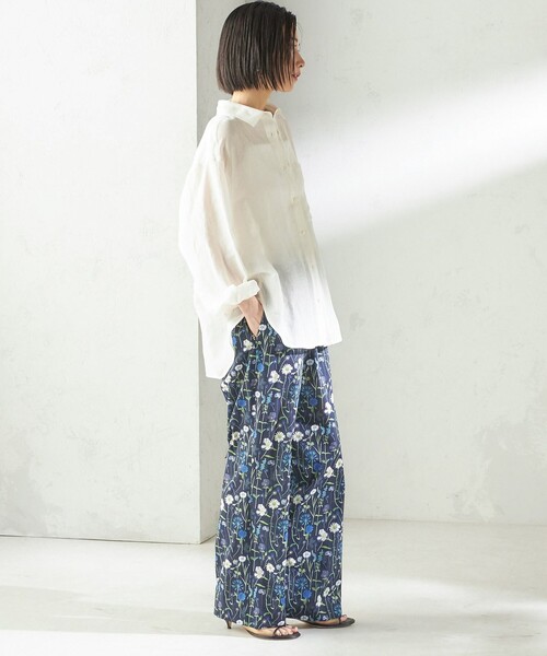 LIBERTY(リバティー)の「〈手洗い可能〉LIBERTY プリント パンツ(その他パンツ・レディース・ダークブルー/オフホワイト・ONE SIZE)」の19枚目の写真