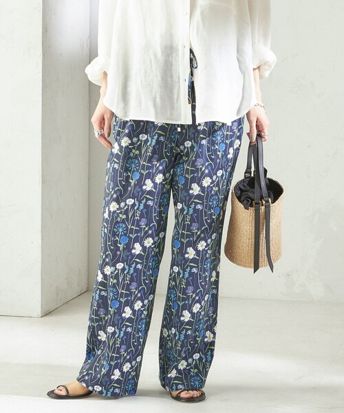 LIBERTY(リバティー)の「〈手洗い可能〉LIBERTY プリント パンツ(その他パンツ・レディース・ダークブルー/オフホワイト・ONE SIZE)」の20枚目の写真