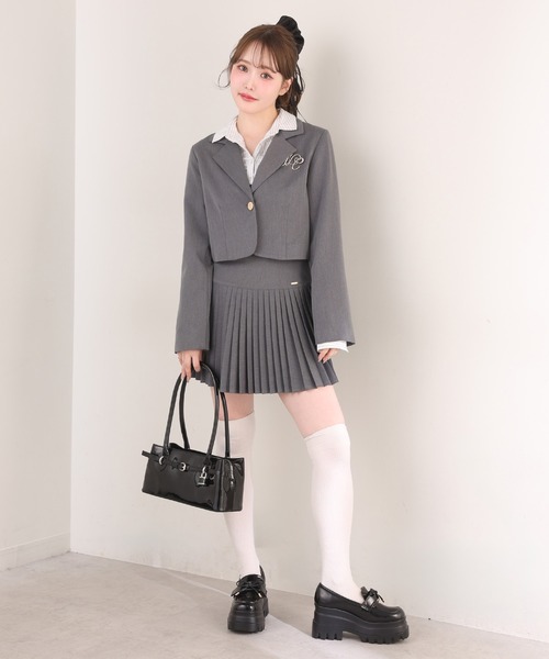 one after another NICE CLAUP(ワンアフターアナザーナイスクラップ)の「ベルト付きスクエアバッグ(ハンドバッグ・レディース・サックスブルー/ブラック/アイボリー/ピンク・FREE)」の12枚目の写真