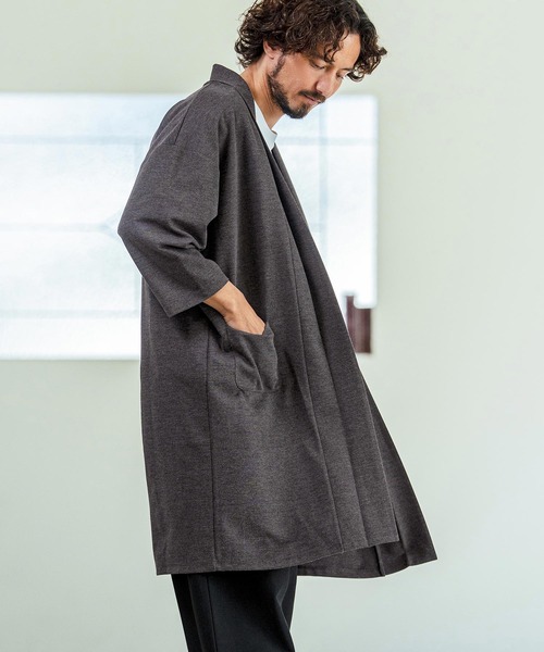 Magine（マージン）の「mcg3774- Mini Waffle Seven Sleeve Long Cardigan カーディガン(MGN-261-001)（カーディガン/ボレロ・メンズ・ネイビー/ブラック/チャコールグレー・48/46/44）」の10枚目の写真