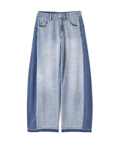 FREE'S MART（フリーズマート）の「◆配色パネルバレルワイドパンツ（その他パンツ・レディース・ブルー系その他3/ブラック系その他・MEDIUM/SMALL/X-SMALL）」の14枚目の写真