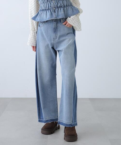 FREE'S MART（フリーズマート）の「◆配色パネルバレルワイドパンツ（その他パンツ・レディース・ブルー系その他3/ブラック系その他・MEDIUM/SMALL/X-SMALL）」の17枚目の写真