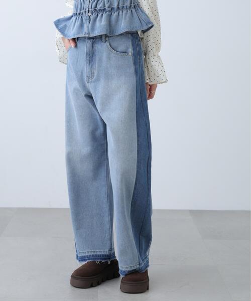 FREE'S MART（フリーズマート）の「◆配色パネルバレルワイドパンツ（その他パンツ・レディース・ブルー系その他3/ブラック系その他・MEDIUM/SMALL/X-SMALL）」の18枚目の写真