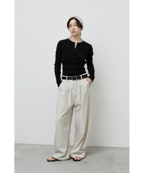 ANF.MUU（アンフムー）の「ストレッチカーブパンツ（その他パンツ・レディース・アイボリー/ブラック・MEDIUM/LARGE）」の20枚目の写真