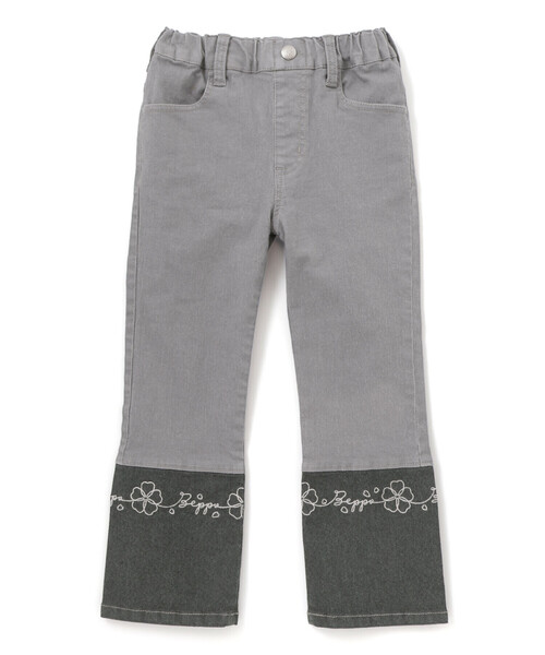 BeBe Petits Pois Vert（ベベプチポワヴェール）の「【店舗限定】配色刺しゅう切り替えストレッチデニムパンツ（デニムパンツ・キッズ・グレー系その他/ブルー系その他・100cm/130cm/140cm/120cm/150cm/110cm）」の8枚目の写真