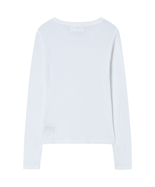 THE GREEN LAB（ザグリーンラボ）の「ソフトテンセルエアリー ロングスリーブ [アイボリー]（Tシャツ/カットソー・レディース・その他・FREE）」の15枚目の写真