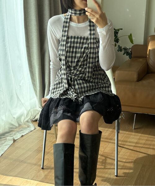 THE GREEN LAB（ザグリーンラボ）の「ソフトテンセルエアリー ロングスリーブ [アイボリー]（Tシャツ/カットソー・レディース・その他・FREE）」の19枚目の写真