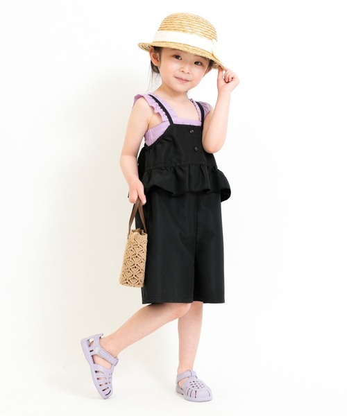 RIO（リオ）の「ワンピース水着3点セット（水着・キッズ・ベージュ/オレンジ/ブラック・100cm/110cm/120cm/130cm/140cm）」の11枚目の写真