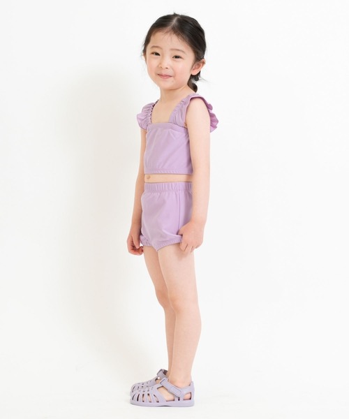 RIO（リオ）の「ワンピース水着3点セット（水着・キッズ・ベージュ/オレンジ/ブラック・100cm/110cm/120cm/130cm/140cm）」の13枚目の写真