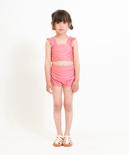 RIO（リオ）の「ワンピース水着3点セット（水着・キッズ・ベージュ/オレンジ/ブラック・100cm/110cm/120cm/130cm/140cm）」の21枚目の写真