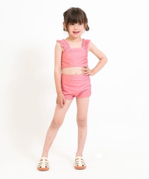 RIO（リオ）の「ワンピース水着3点セット（水着・キッズ・ベージュ/オレンジ/ブラック・100cm/110cm/120cm/130cm/140cm）」の22枚目の写真