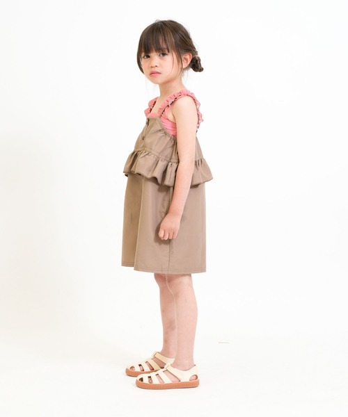 RIO（リオ）の「ワンピース水着3点セット（水着・キッズ・ベージュ/オレンジ/ブラック・100cm/110cm/120cm/130cm/140cm）」の16枚目の写真