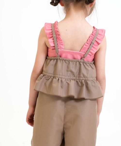 RIO（リオ）の「ワンピース水着3点セット（水着・キッズ・ベージュ/オレンジ/ブラック・100cm/110cm/120cm/130cm/140cm）」の19枚目の写真