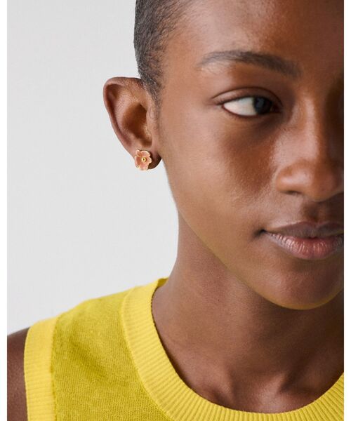 kate spade new york(ケイトスペード ニューヨーク)の「ゴールデン ブルーム フラワー ピアス(ピアス(両耳用)・レディース・ピンク・ONESIZE)」の3枚目の写真