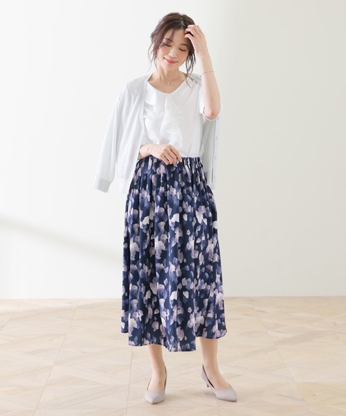 GLACIER lusso(グラシアルッソ)の「アシメフリルトップス(Tシャツ/カットソー・レディース・サックスブルー/ブラック/ホワイト/ライトグレー・L/LL/S/M)」の6枚目の写真