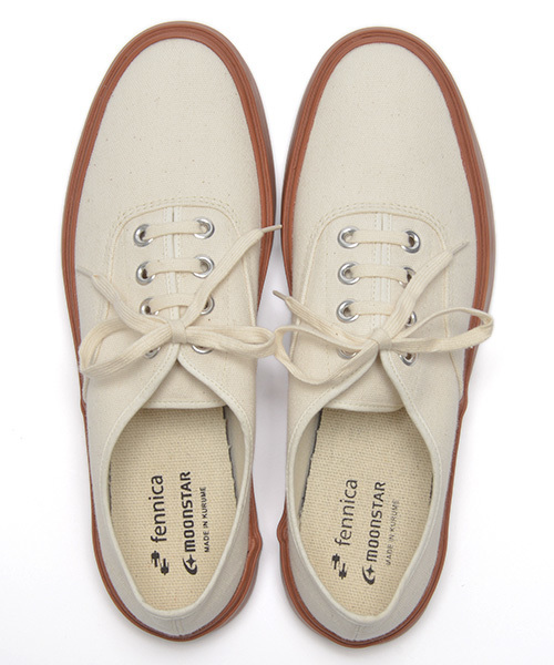 MoonStar（ムーンスター）の「Moonstar × fennica / ＜Men's＞キャンバススニーカー"DUKE"（スニーカー・メンズ・オフホワイト/ライトブラウン・27cm/28cm/25cm/26cm/29cm）」の7枚目の写真