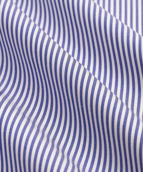 BROOKS BROTHERS(ブルックスブラザーズ)の「ラグジュアリー コットンツイル ストライプ フレンチプラケット ドレスシャツ Regular Fit(ビジネスシャツ・メンズ・ブルー・15-32/16-33/16 1/2-33/17-34/15 1/2-32/14 1/2-31)」の2枚目の写真