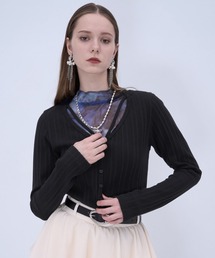 HARE | リブカットカーディガン(HARE)(カーディガン/ボレロ)