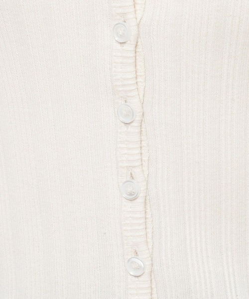 HARE(ハレ)の「リブカットカーディガン(HARE)(カーディガン/ボレロ・レディース・オフホワイト/ブラック・FREE)」の17枚目の写真