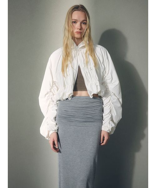 emmi(エミ)の「2wayカットタイトスカート(スカート・レディース・ブラック/その他/ライトグレー・F)」の22枚目の写真