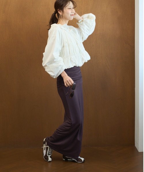 emmi(エミ)の「2wayカットタイトスカート(スカート・レディース・ブラック/その他/ライトグレー・F)」の3枚目の写真