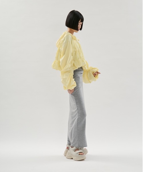 emmi(エミ)の「2wayカットタイトスカート(スカート・レディース・ブラック/その他/ライトグレー・F)」の6枚目の写真