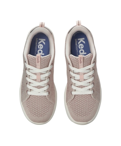 Keds(ケッズ)の「Keds ケッズ ブリスウォーク レース メタリック ENG ニット ピンク(スニーカー・レディース・ピンク・25.0cm/24.5cm/24.0cm/23.5cm/23.0cm/22.5cm)」の4枚目の写真