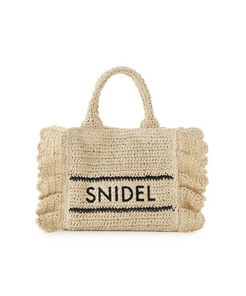 SNIDEL（スナイデル）の「ブレーズフリルロゴショルダーバッグ（ショルダーバッグ・レディース・ライトブルー/ホワイト/ベージュ・F）」の9枚目の写真