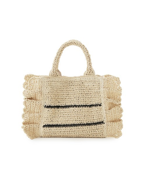 SNIDEL（スナイデル）の「ブレーズフリルロゴショルダーバッグ（ショルダーバッグ・レディース・ライトブルー/ホワイト/ベージュ・F）」の10枚目の写真