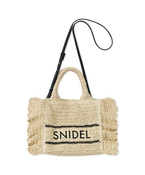 SNIDEL（スナイデル）の「ブレーズフリルロゴショルダーバッグ（ショルダーバッグ・レディース・ライトブルー/ホワイト/ベージュ・F）」の17枚目の写真