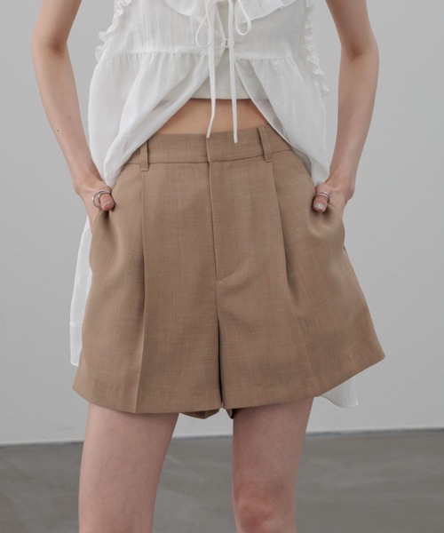 LOWRYS FARM（ローリーズファーム）の「バスケットショートパンツ 637612（その他パンツ・レディース・チャコールグレー/アイボリー/ブラウン/ベージュ・MEDIUM/LARGE）」の4枚目の写真