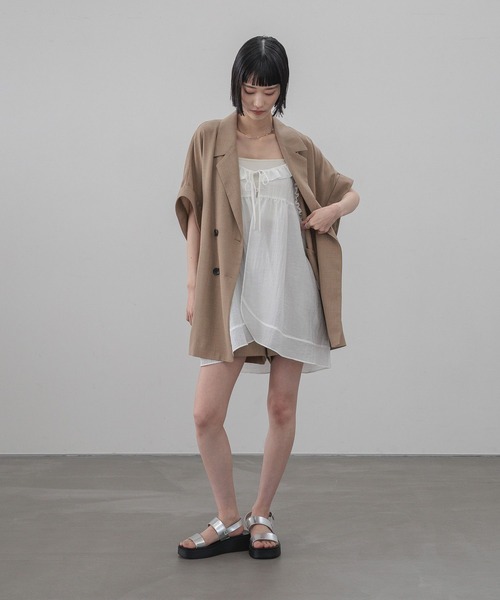LOWRYS FARM(ローリーズファーム)の「バスケットショートパンツ 637612(その他パンツ・レディース・チャコールグレー/アイボリー/ブラウン/ベージュ・MEDIUM/LARGE)」の11枚目の写真