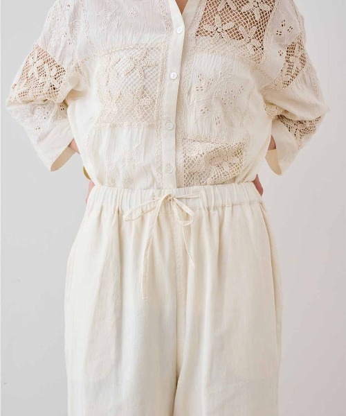 MEDE19F(メデジュウキュウ)の「MEDE19F 〈MADE IN INDIA COLLECTION〉刺繍遣いのパッチワークレースパンツ〈アイボリー〉(その他パンツ・レディース・アイボリー・2/3)」の17枚目の写真