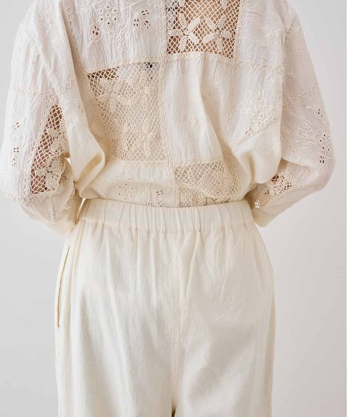 MEDE19F(メデジュウキュウ)の「MEDE19F 〈MADE IN INDIA COLLECTION〉刺繍遣いのパッチワークレースパンツ〈アイボリー〉(その他パンツ・レディース・アイボリー・2/3)」の18枚目の写真