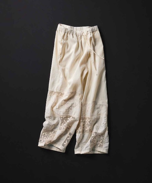MEDE19F(メデジュウキュウ)の「MEDE19F 〈MADE IN INDIA COLLECTION〉刺繍遣いのパッチワークレースパンツ〈アイボリー〉(その他パンツ・レディース・アイボリー・2/3)」の19枚目の写真