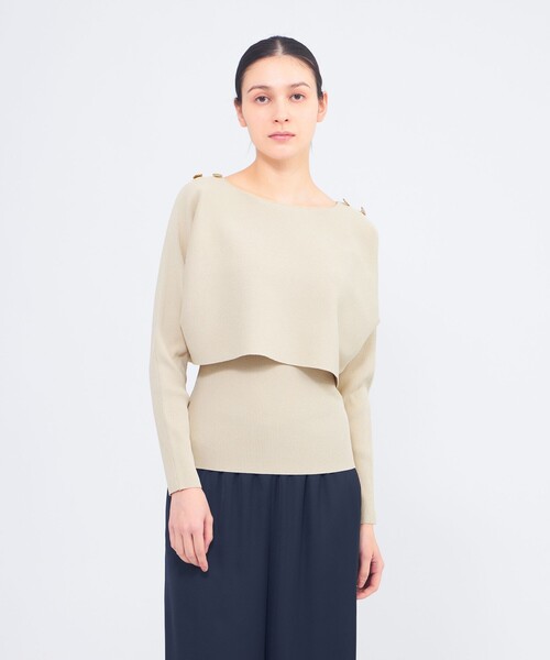 EPOCA｜エポカのニット/セーター（ベージュ系・ウォッシャブル加工