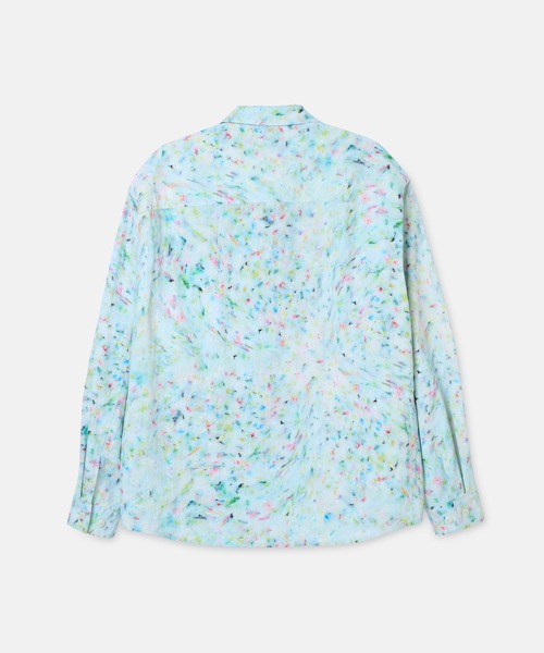 SEAGREEN（シーグリーン）の「SEAGREEN(シーグリーン) MARBLE ZIPPER SHIRT（シャツ/ブラウス・メンズ・ホワイト・4/3/2）」の2枚目の写真