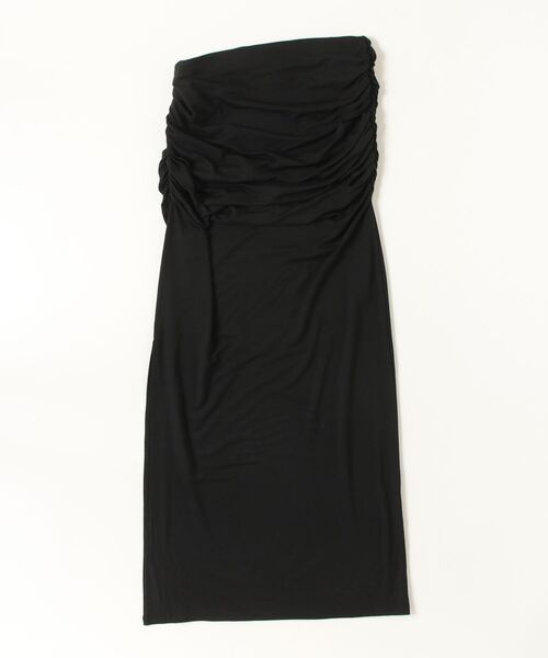 ROYAL FLASH(ロイヤルフラッシュ)の「determ/デターム/Collogen Side Gathered Skirt(スカート・レディース・ブラック・S/XS)」の2枚目の写真