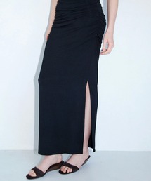 ROYAL FLASH | determ/デターム/Collogen Side Gathered Skirt(スカート)
