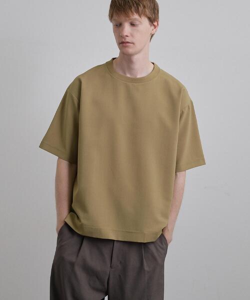 tk.TAKEO KIKUCHI(ティーケータケオキクチ)の「AIRY DRYクルーネックTシャツ/吸水速乾/UVカット/マシーンウォッシャブル/洗濯可/イージーケア/Tシャツ(シャツ/ブラウス・メンズ・チャコールグレー/ブラック/ベージュ・02/01/03)」の1枚目の写真