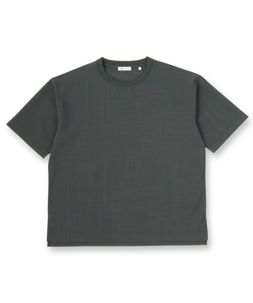 tk.TAKEO KIKUCHI(ティーケータケオキクチ)の「AIRY DRYクルーネックTシャツ/吸水速乾/UVカット/マシーンウォッシャブル/洗濯可/イージーケア/Tシャツ(シャツ/ブラウス・メンズ・チャコールグレー/ブラック/ベージュ・02/01/03)」の4枚目の写真