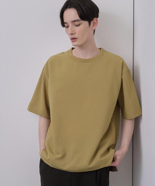 tk.TAKEO KIKUCHI(ティーケータケオキクチ)の「AIRY DRYクルーネックTシャツ/吸水速乾/UVカット/マシーンウォッシャブル/洗濯可/イージーケア/Tシャツ(シャツ/ブラウス・メンズ・チャコールグレー/ブラック/ベージュ・02/01/03)」の16枚目の写真