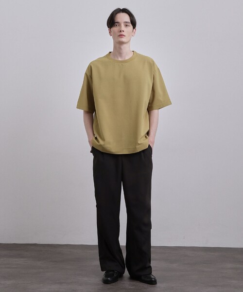 tk.TAKEO KIKUCHI(ティーケータケオキクチ)の「AIRY DRYクルーネックTシャツ/吸水速乾/UVカット/マシーンウォッシャブル/洗濯可/イージーケア/Tシャツ(シャツ/ブラウス・メンズ・チャコールグレー/ブラック/ベージュ・02/01/03)」の15枚目の写真