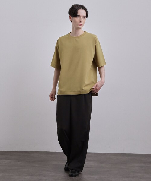 tk.TAKEO KIKUCHI(ティーケータケオキクチ)の「AIRY DRYクルーネックTシャツ/吸水速乾/UVカット/マシーンウォッシャブル/洗濯可/イージーケア/Tシャツ(シャツ/ブラウス・メンズ・チャコールグレー/ブラック/ベージュ・02/01/03)」の14枚目の写真